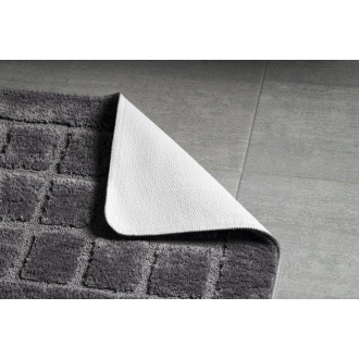 Aqualine DELHI Kúpeľňová predložka 50x80 cm s protišmykom, 100% polyester, sivá 1712300