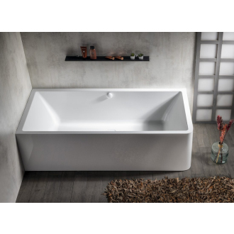 MARLENE CURVE L MONOLITH obdĺžniková vaňa 185x85x63cm, biela 71607MCL