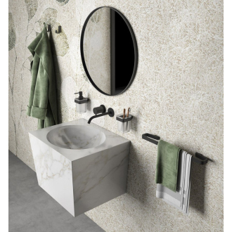 SAMOA držiak uterákov 450x65mm, čierna mat A8214514