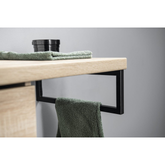 Podperná konzola 440x150x20mm, lakovaná oceľ, čierna mat, 1 ks
