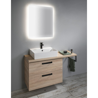 Podperná konzola 440x150x20mm, lakovaná oceľ, čierna mat, 1 ks