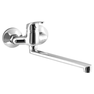 AQUALINE 35 nástenná batéria rozstup 100 mm, ramienko ploché, 220 mm, chróm 52021
