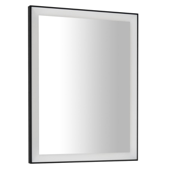 GANO zrkadlo s LED osvetlením 60x80cm, čierna LG260