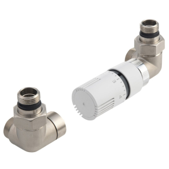 ECO pripojovacia sada termostatická, pravá, nikel/biela CP9912RS