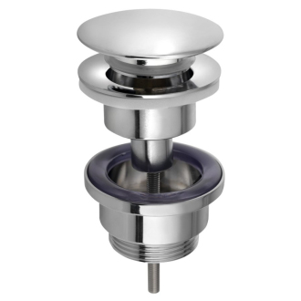 Umývadlová výpusť 5/4“, click-clack, veľká zátka, chróm 151.307.1