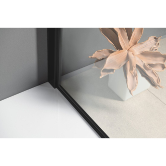 MODULAR SHOWER BLACK jednodielna zástena pevná na inštaláciu na stenu, 800 mm MS1-80B