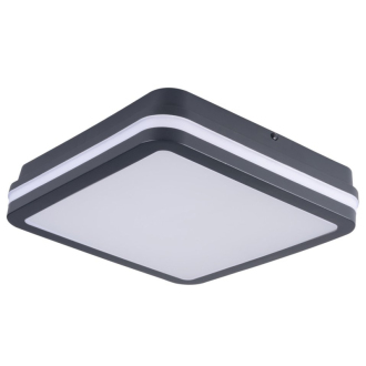 BENO stropné LED svietidlo 260x55x260mm, 24W, čierna grafit 33343