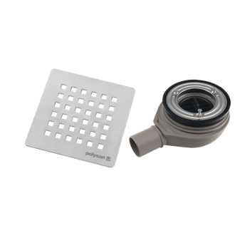 FLEXIA GEBERIT vaničkový sifón, priemer 90mm, DN40, krytka nerez mat 17731