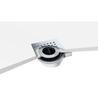 FLEXIA GEBERIT vaničkový sifón, priemer 90mm, DN40, krytka nerez mat 17731
