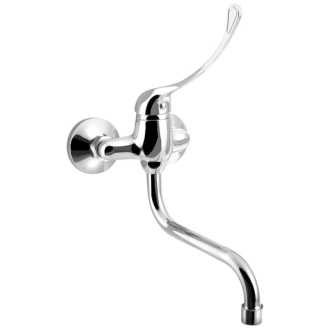 AQUALINE 35 nástenná batéria rozteč 100 mm, lekárska páka, S, 177mm, chróm 52234