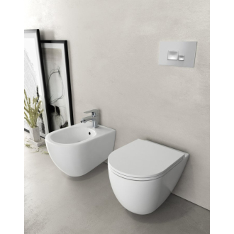INFINITY bidet závesný, 36,5x53cm, biela 10NF41001