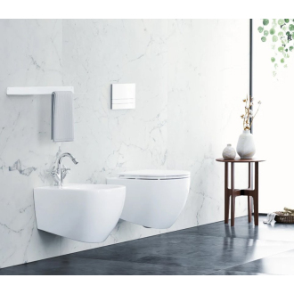 INFINITY bidet závesný, 36,5x53cm, biela 10NF41001