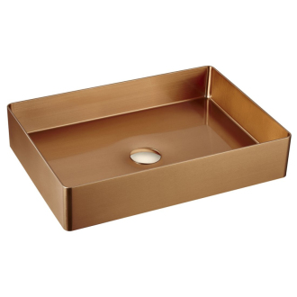 AURUM nerezové umývadlo 50x35,2 cm, vrátane výpuste, ružové zlato AU303