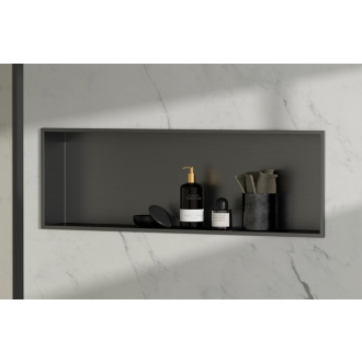 INSERTA zapustená polica do obkladu, 810x270 mm, nerez, antracit 1301-82B