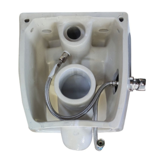 SENTIMENTI závesná WC misa, Rimless, bidet. spŕška, 36x51 cm, biela 10ARS1010