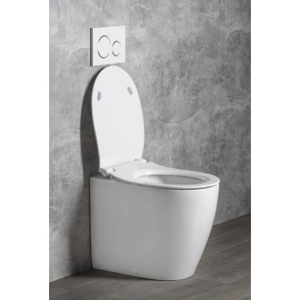 SENTIMENTI stojace WC Rimless, 36x52 cm, biela (SmartFixPlus) 10SM10004SV