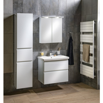 Aqualine ALTAIR vysoká skrinka s košom 40x184x31cm, biela AI185L