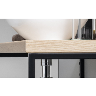 VEGA zostava kúpeľňového nábytku, š. 97,5 cm, dub platín VG700-01