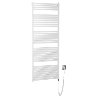 Aqualine TONDI-E elektrické vykurovacie teleso rovné 600x1690 mm, 800W, biela DE490T