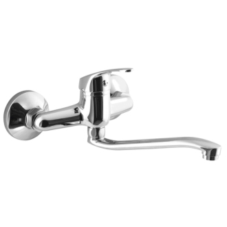 AQUALINE 35 nástenná batéria, ramienko ploché zvýšené, 220 mm, chróm 52145