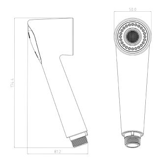 Výsuvná sprcha drezovej batérie 1/2&quot;, 2 režimy, chróm ND5551