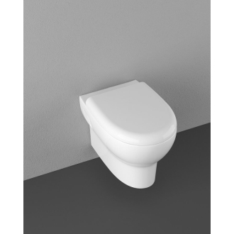 Závesné WC ABSOLUTE Rimless s podomietkovou nádržkou a tlačidlom, biela 10AB02002-SET5