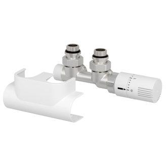 Aqualine TOP 50 pripojovacia sada termostatická pre stredové pripojenie, pravá, biela CP9720S
