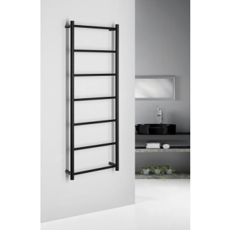 SHICK nástenný držiak uterákov 500x1344 mm, okrúhly, čierna mat SH500B