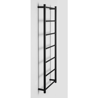 SHICK nástenný držiak uterákov 500x1344 mm, okrúhly, čierna mat SH500B