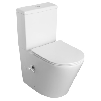 PACO RIMLESS WC kombi, integrovaná batéria a bidet. spŕška, spodný/zadný odpad PC1012RX