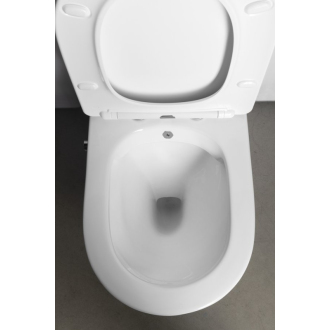 PACO RIMLESS WC kombi, integrovaná batéria a bidet. spŕška, spodný/zadný odpad PC1012RX