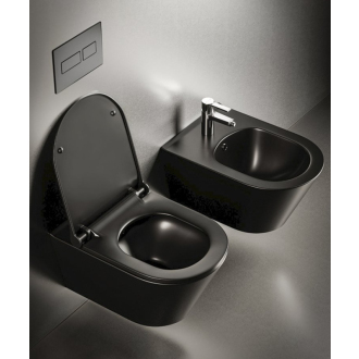 AVVA bidet závesný 35,5x53 cm, čierna mat 100324-110