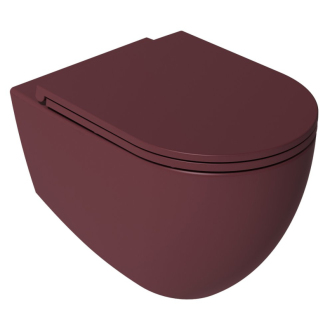 INFINITY WC sedadlo, SLIM, odnímateľné, Soft Close, maroon red 40KF0543I-S