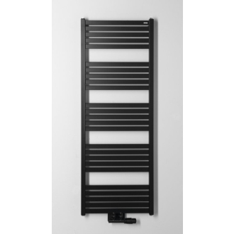 GRUNT vykurovacie teleso rovné 500x1330 mm, stredové pripojenie, čierna mat 600.122.6