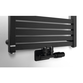 GRUNT vykurovacie teleso rovné 500x1610 mm, stredové pripojenie, čierna mat 600.123.6