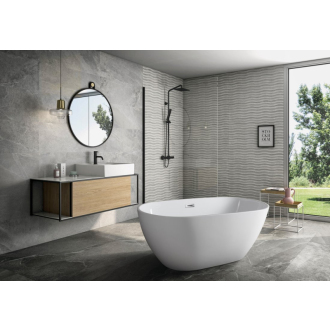 Aqualine DOURO voľne stojaca vaňa, 150x80 cm, biela E1850