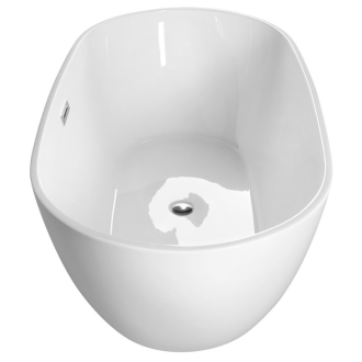 Aqualine DOURO voľne stojaca vaňa, 150x80 cm, biela E1850