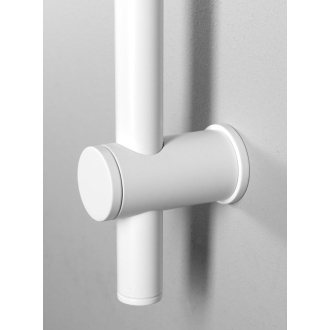 Sprchová tyč, posuvný držiak, guľatá, 700mm, biela mat SC014