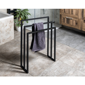 SKA stojan na uteráky 550x800x200mm, čierna mat SKA303