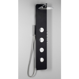 SPIRIT ROUND termostatický sprchový panel 250x1550mm, čierna 71251