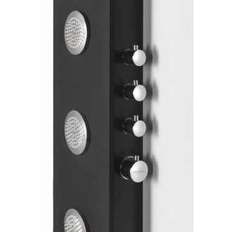 SPIRIT ROUND termostatický sprchový panel 250x1550mm, čierna 71251