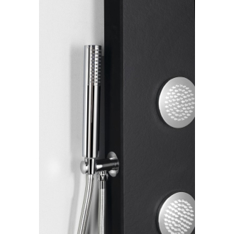 SPIRIT ROUND termostatický sprchový panel 250x1550mm, čierna 71251