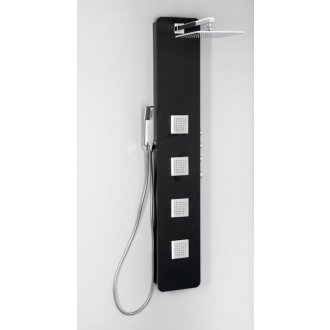 SPIRIT SQUARE termostatický sprchový panel 250x1550mm, čierna 81251