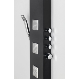 SPIRIT SQUARE termostatický sprchový panel 250x1550mm, čierna 81251