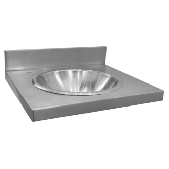 Závesný pult s umývadlom 550x254x550 mm, nerez mat 13071.1.S