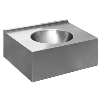 Závesný pult s umývadlom 550x270x550 mm, nerez mat 13080.1.S