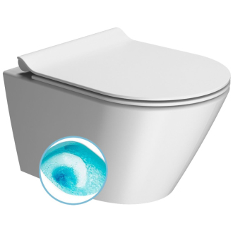 KUBE X závesná WC misa, Swirlflush, 36x50cm, biela dual-mat 941609