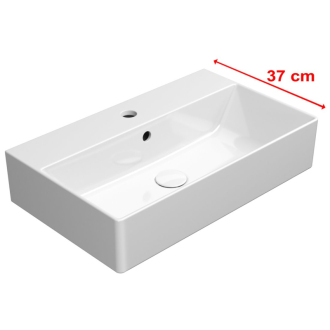 KUBE X keramické umývadlo 60x37cm, brúsená spodná hrana, biela ExtraGlaze 94549111