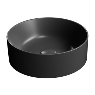 KUBE X keramické umývadlo na dosku, priemer 40cm, čierna mat 942626