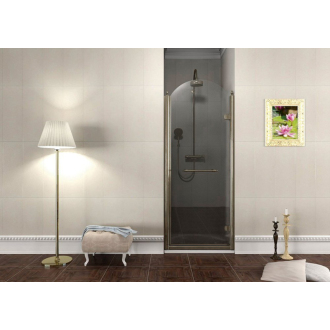 ANTIQUE sprchové dvere otočné, 800mm, pravé, ČÍRE sklo, bronz, svetlý odtieň GQ1380RCL